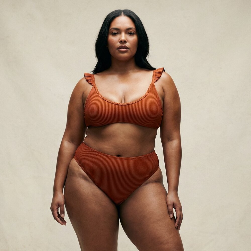 Elegant Rust Bikini Set